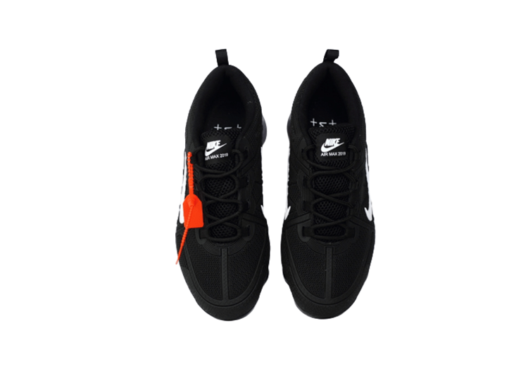 נעלי נייק-NIKE AIR VAPROMAX 2019 - BLACK-WHITE LOGO – תמונה 5