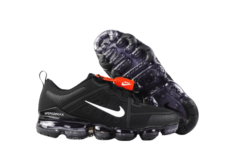 נעלי נייק-NIKE AIR VAPROMAX 2019 - BLACK-WHITE LOGO – תמונה 6