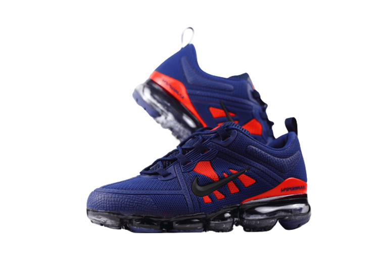 נעלי נייק-NIKE AIR VAPROMAX 2019 - DARK_BLUE - RED – תמונה 2