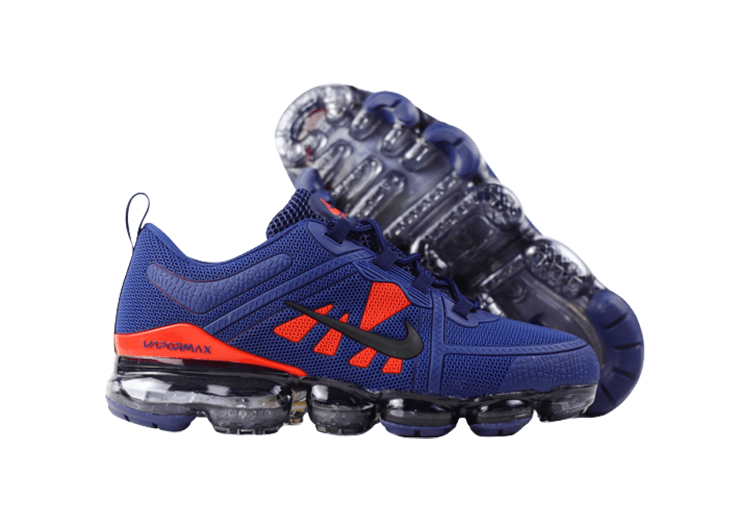 נעלי נייק-NIKE AIR VAPROMAX 2019 - DARK_BLUE - RED – תמונה 5