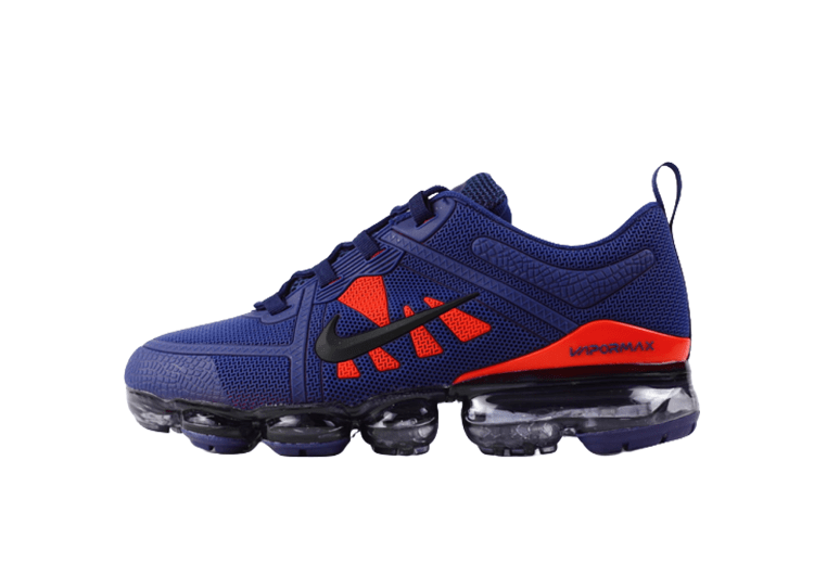 נעלי נייק-NIKE AIR VAPROMAX 2019 - DARK_BLUE - RED