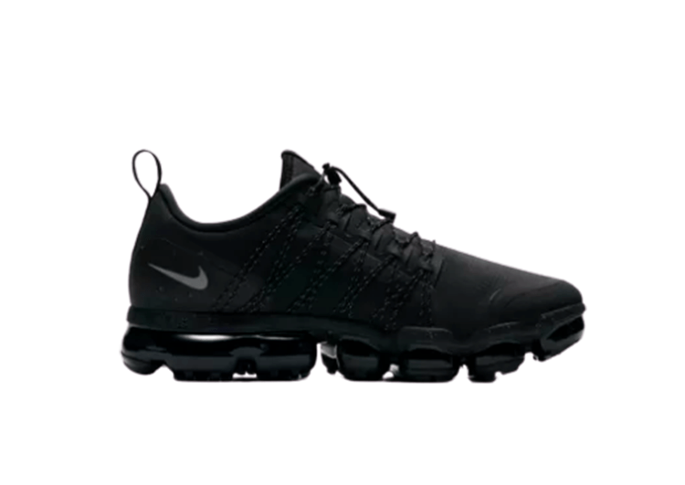 נעלי נייק-NIKE AIR VAPROMAX 2019 - FULL-BLACK - WHITE LOGO – תמונה 6