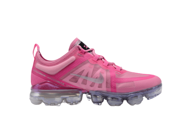 נעלי נייק-NIKE AIR VAPROMAX 2019 - PINK-WHITE LOGO – תמונה 3