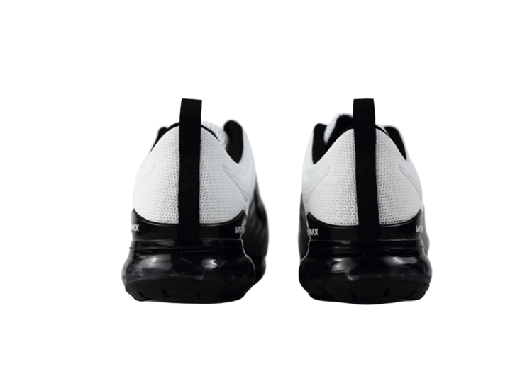 נעלי נייק-NIKE AIR VAPROMAX 2019 - WHITE-BLACK LOGO – תמונה 4