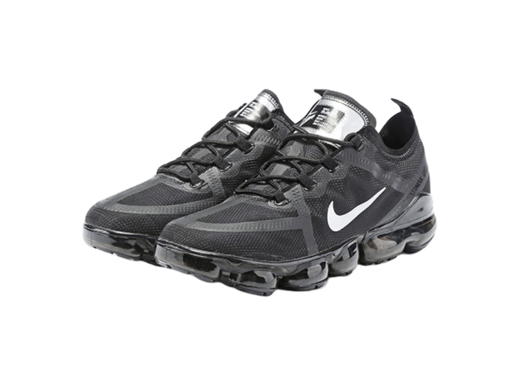 נעלי נייק-NIKE AIR VAPROMAX 2019 - WHITE LOGO - BLACK – תמונה 6