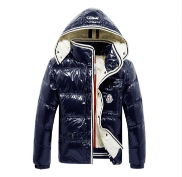 MONCLER COATS CATEGORY WOMEN - White & Blue