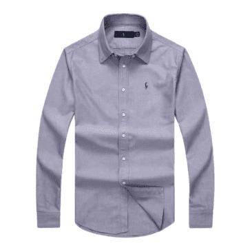 ראלף לורן-RL SHIRT MEN'S LONG GREY