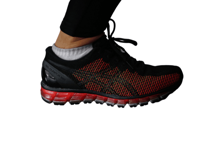 נעלי אסיקס-ASICS - Black & Red Body – תמונה 4