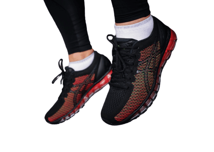 נעלי אסיקס-ASICS - Black & Red Body – תמונה 6