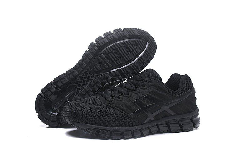 נעלי אסיקס-ASICS - Full Black Model-4 – תמונה 5