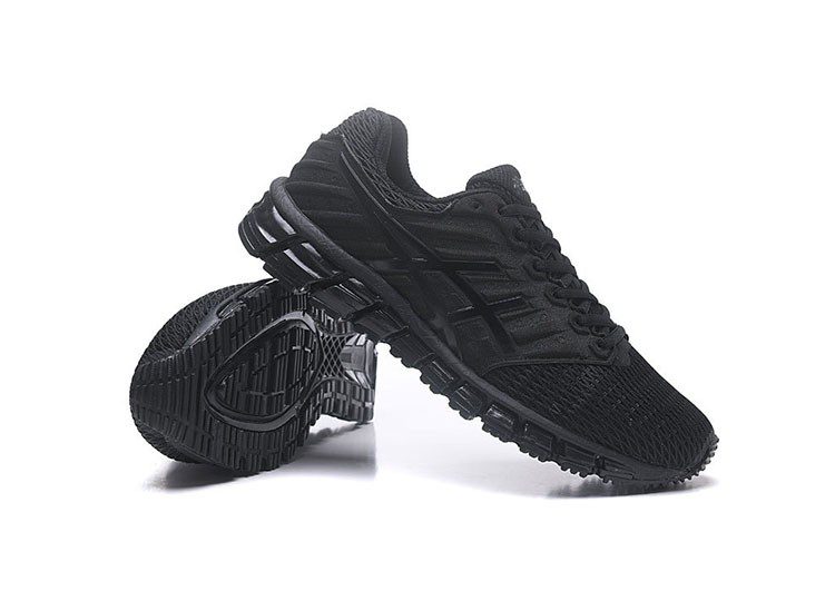 נעלי אסיקס-ASICS - Full Black Model-4 – תמונה 6