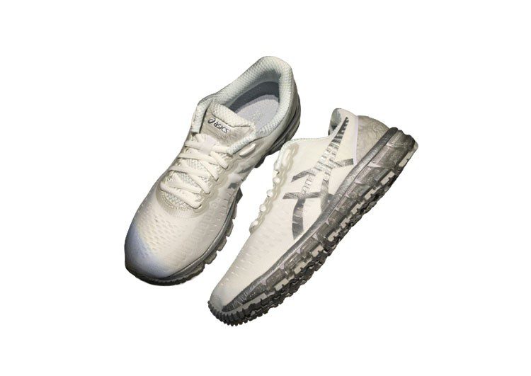 נעלי אסיקס-ASICS - Mesh - Kidnapper - Silver Border – תמונה 5