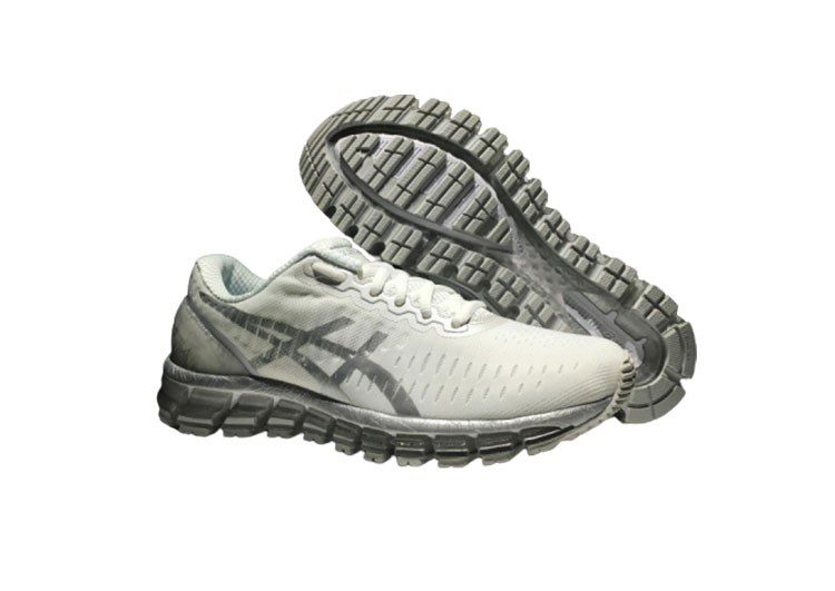 נעלי אסיקס-ASICS - Mesh - Kidnapper - Silver Border – תמונה 4