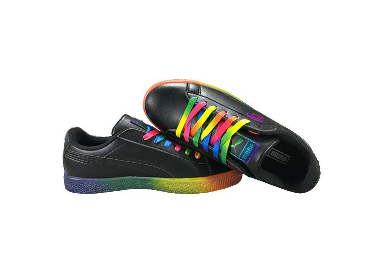 נעלי פומה-puma CLYDE PRIDE colorful casual sneakers-Black – תמונה 6
