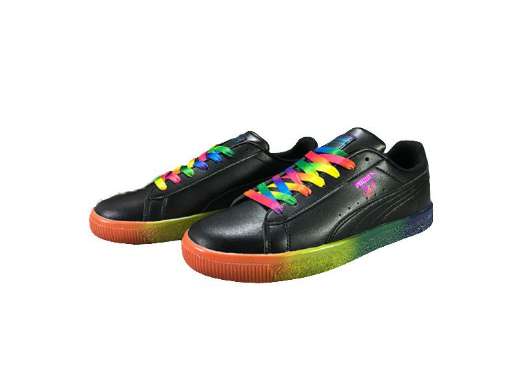 נעלי פומה-puma CLYDE PRIDE colorful casual sneakers-Black – תמונה 2