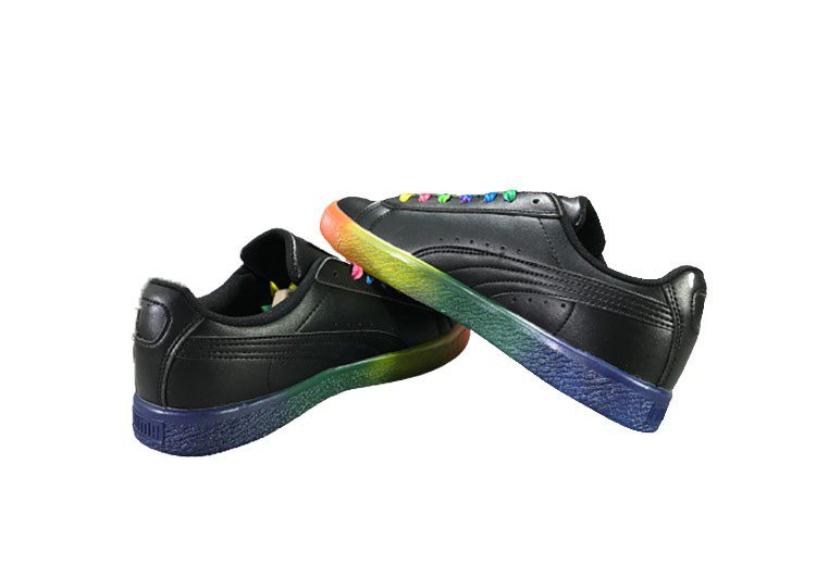 נעלי פומה-puma CLYDE PRIDE colorful casual sneakers-Black – תמונה 7