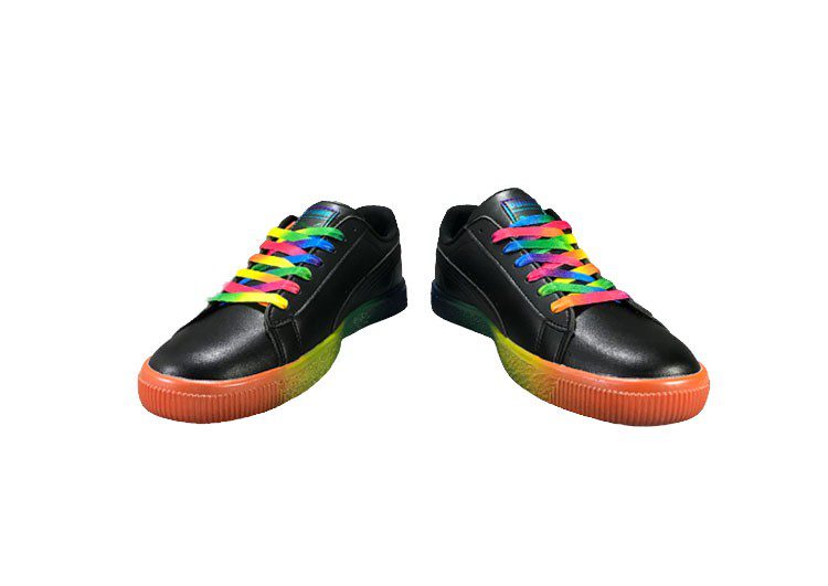 נעלי פומה-puma CLYDE PRIDE colorful casual sneakers-Black – תמונה 5