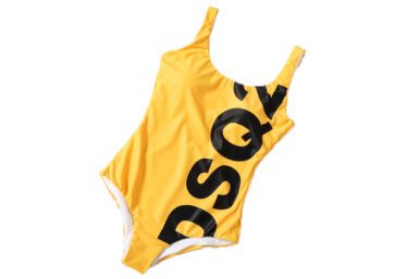 DSQUARED2 BIKINI WOMEN-Black & Yellow