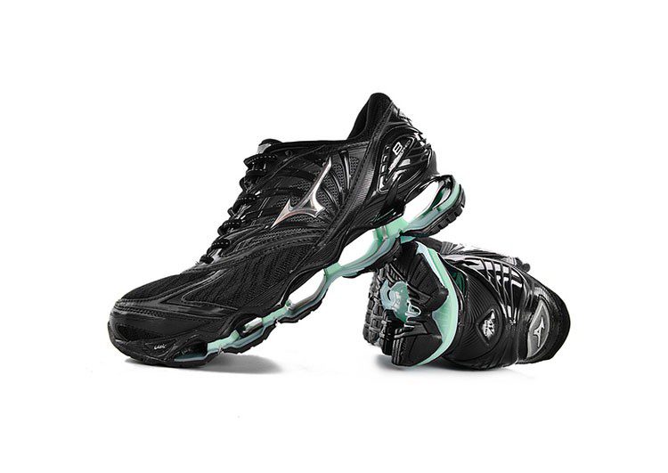 נעלי מיזונו-MIZUNO-Black & Acapulco – תמונה 5