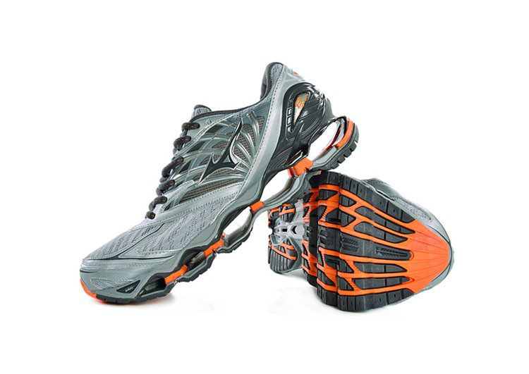 נעלי מיזונו-MIZUNO-Grey Chateau & Vermilion – תמונה 6