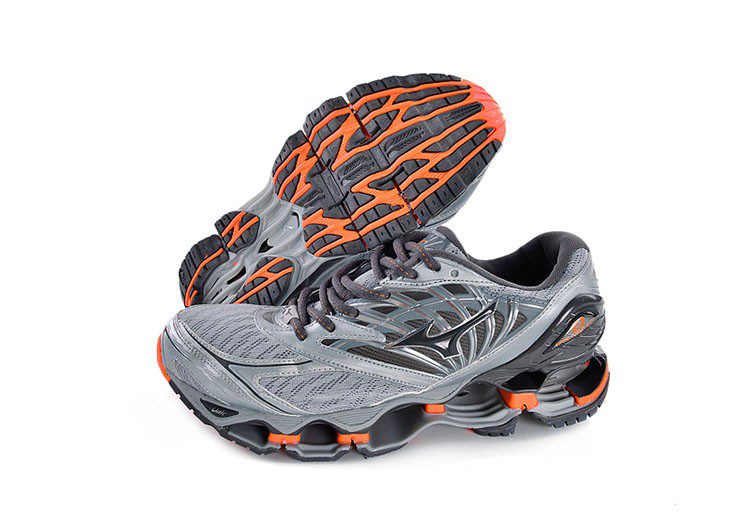 נעלי מיזונו-MIZUNO-Grey Chateau & Vermilion – תמונה 7