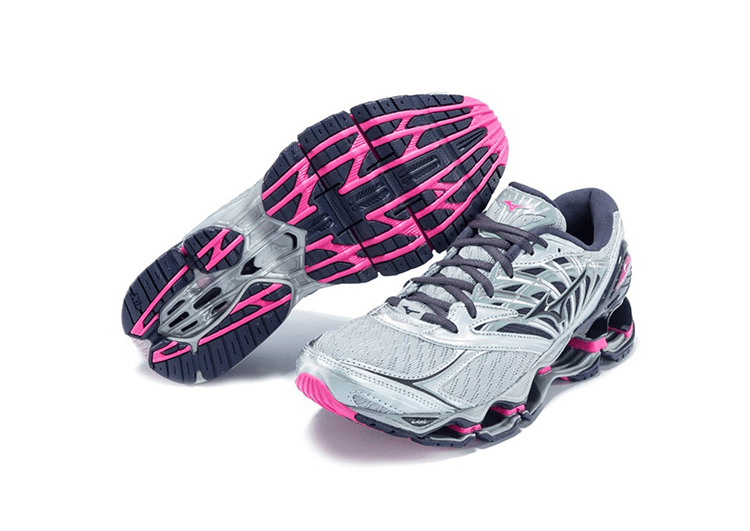 נעלי מיזונו-MIZUNO-Light Gray & Pink – תמונה 5