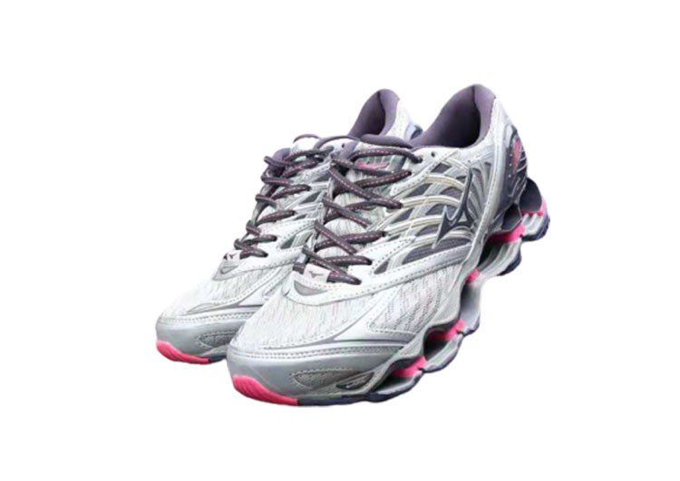 נעלי מיזונו-MIZUNO-Light Gray & Pink – תמונה 2