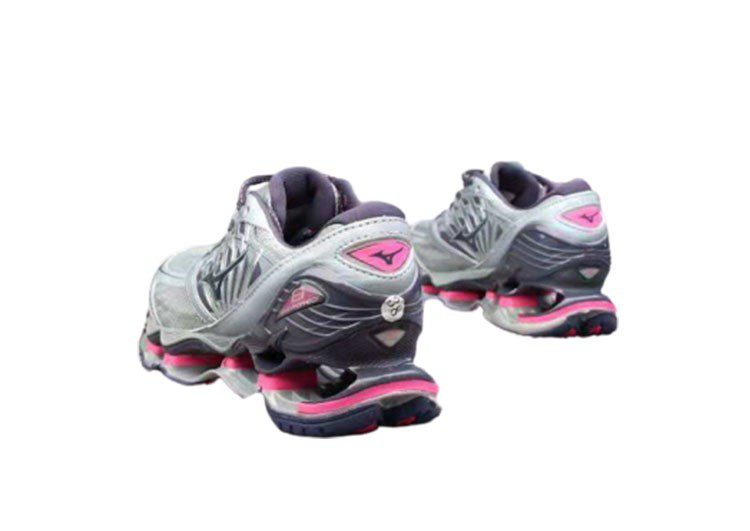 נעלי מיזונו-MIZUNO-Light Gray & Pink – תמונה 6