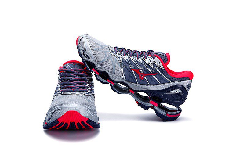 נעלי מיזונו-MIZUNO-Pale Cornflower Blue & Old Rose – תמונה 9