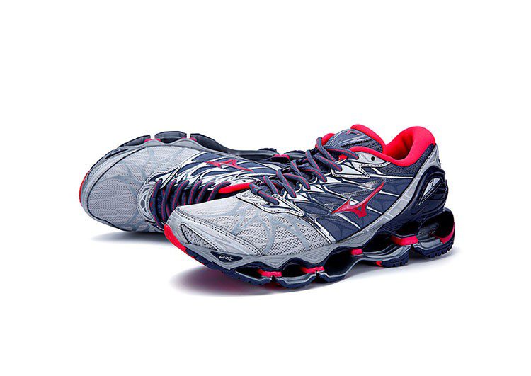 נעלי מיזונו-MIZUNO-Pale Cornflower Blue & Old Rose – תמונה 3