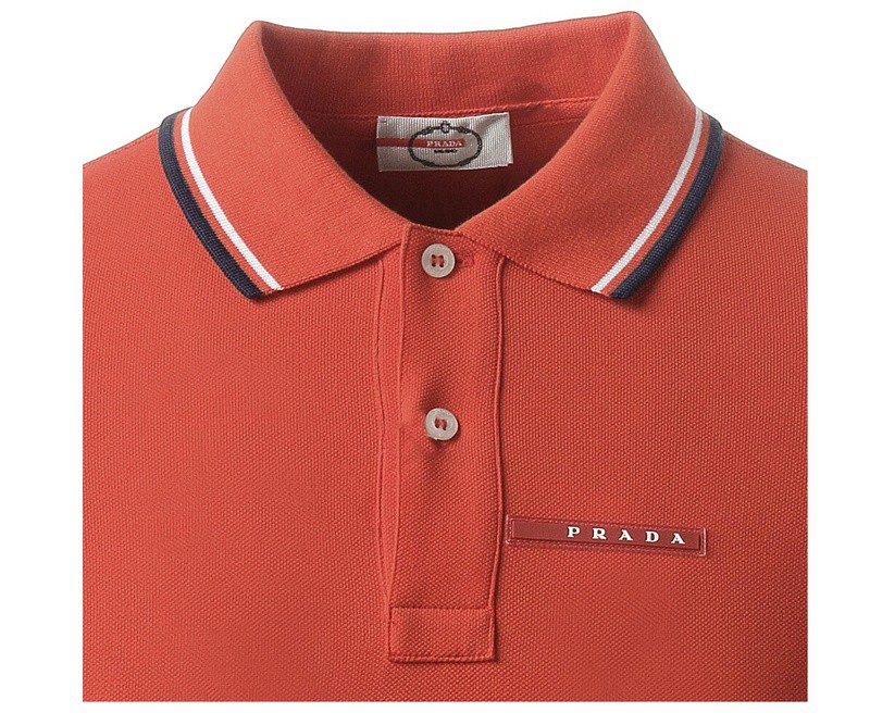 פראדה-PRADA TSHIRT POLO SHORT MEN - Flamingo – תמונה 6