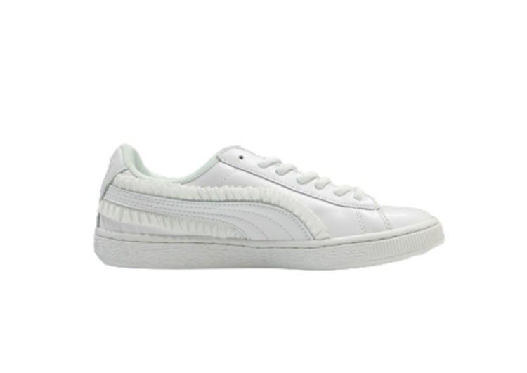 נעלי פומה-PUMA Basket Lace White Gold Label Casual Sneakers – תמונה 2