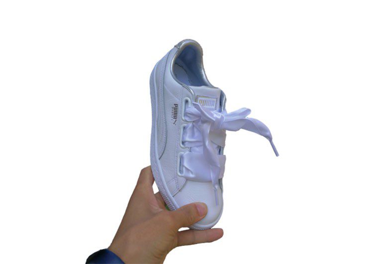 נעלי פומה- PUMA basket heart rihanna leather -Solitude – תמונה 3