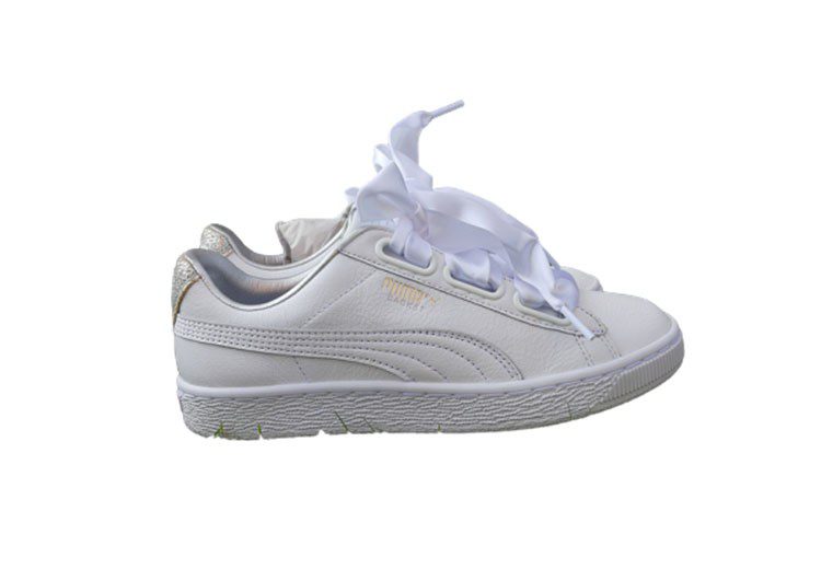 נעלי פומה- PUMA basket heart rihanna leather -Solitude – תמונה 2