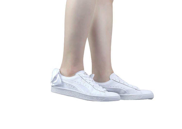 נעלי פומה- PUMA basket heart rihanna leather -Titan White – תמונה 9