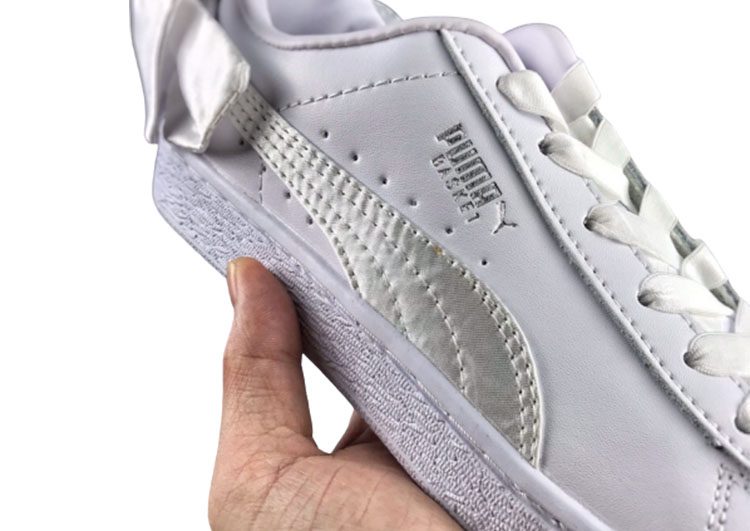 נעלי פומה- PUMA basket heart rihanna leather -Titan White – תמונה 7