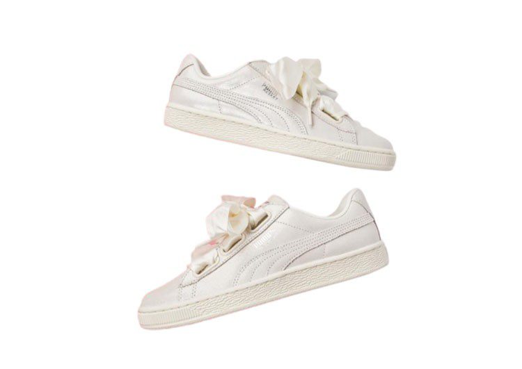 נעלי פומה- PUMA basket heart rihanna leather -Vista White – תמונה 7