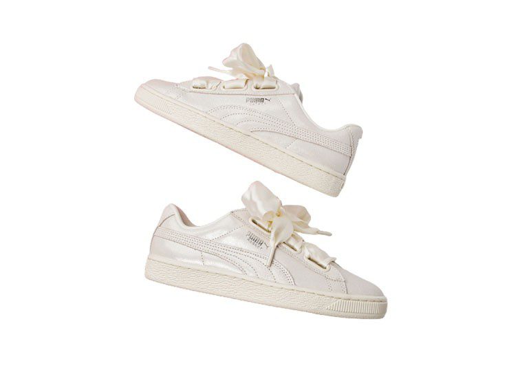 נעלי פומה- PUMA basket heart rihanna leather -Vista White – תמונה 4