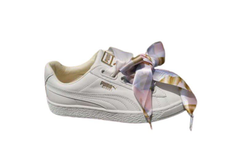 נעלי פומה- PUMA basket heart rihanna leather -White – תמונה 2