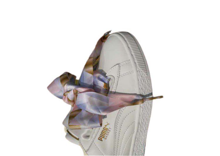 נעלי פומה- PUMA basket heart rihanna leather -White – תמונה 6