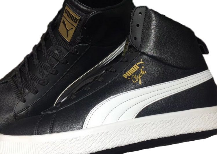 נעלי פומה- PUMA full leather high-top sneakers-Black – תמונה 6