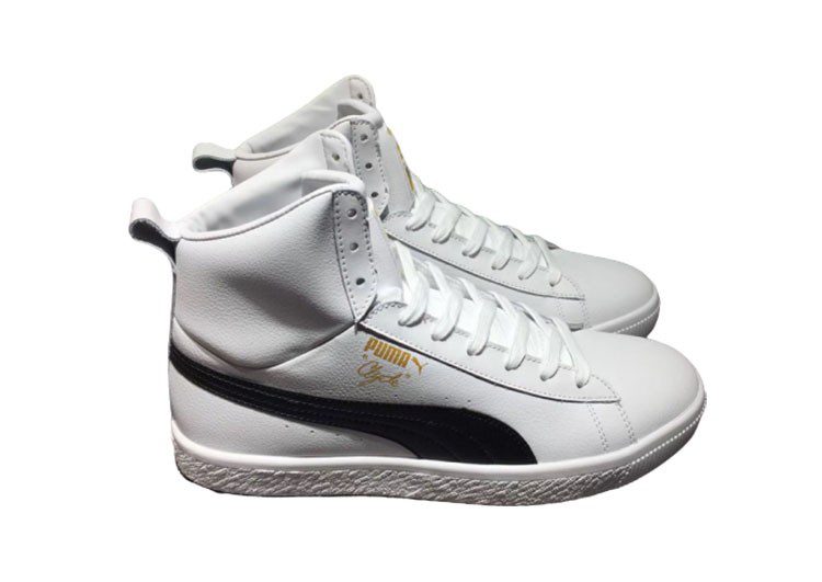 נעלי פומה- PUMA full leather high-top sneakers-Gainsboro – תמונה 2