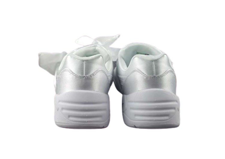 נעלי פומה- PUMA rihanna bow rubbon silk cherry blossom pink-White – תמונה 8