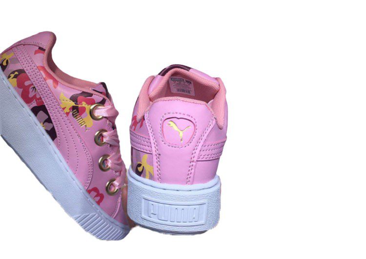 נעלי פומה- Puma Platform Kiss Careaux Rihanna -Plum – תמונה 6