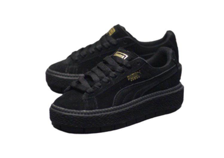 נעלי פומה- Puma suede platform rihanna plarform shoes-Black – תמונה 3