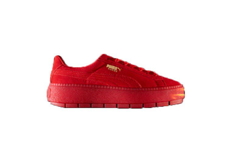 נעלי פומה- Puma suede platform rihanna plarform shoes-Cardinal