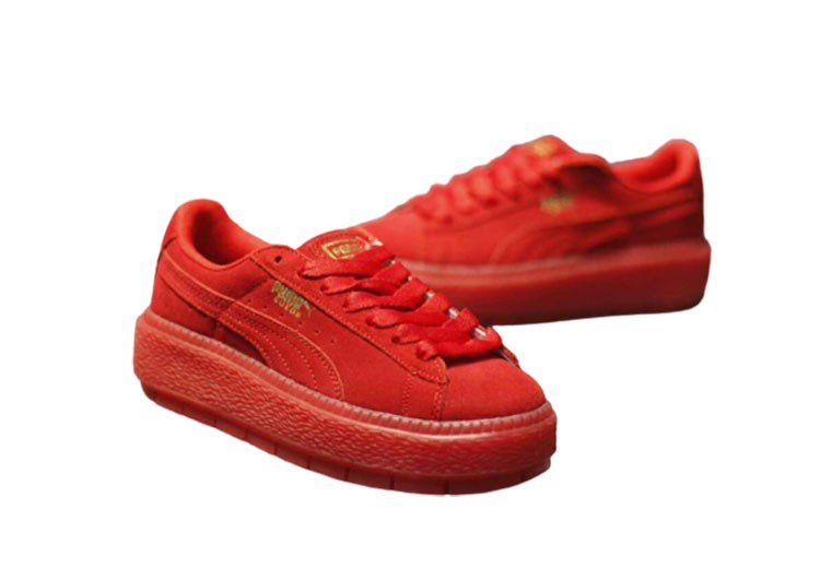 נעלי פומה- Puma suede platform rihanna plarform shoes-Cardinal – תמונה 3
