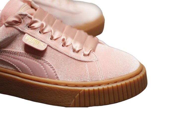נעלי פומה-Rihanna II Puma Velvet Denim Satin-Petite-Cavern Pink – תמונה 4