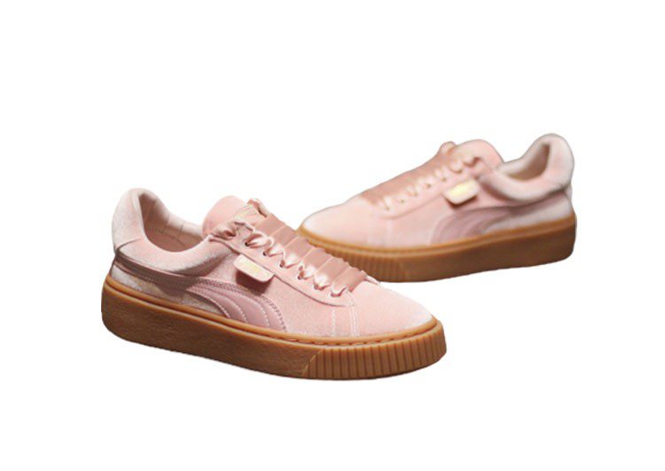 נעלי פומה-Rihanna II Puma Velvet Denim Satin-Petite-Cavern Pink – תמונה 2