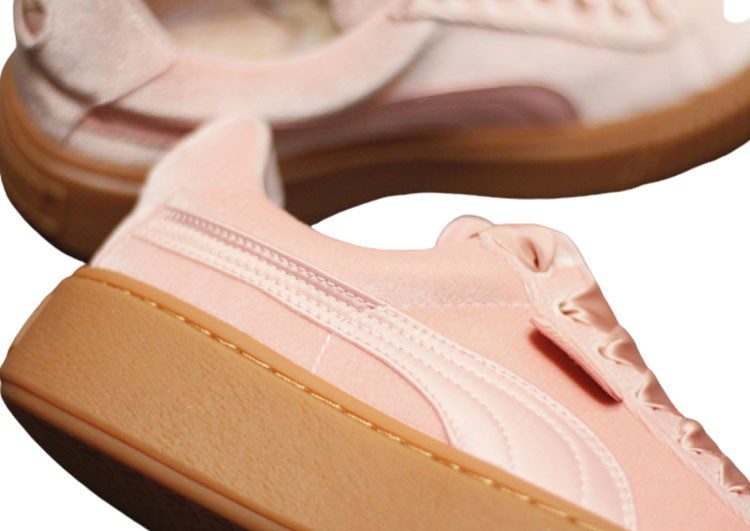 נעלי פומה-Rihanna II Puma Velvet Denim Satin-Petite-Cavern Pink – תמונה 6